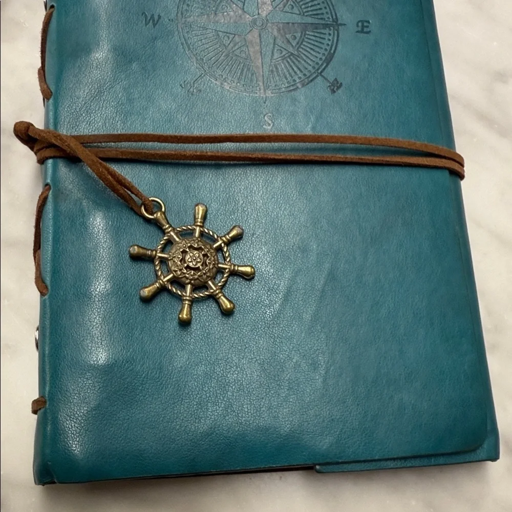 Maleden Leather Journal Diary Sketchpad Notebook Refillable Nautical Charm